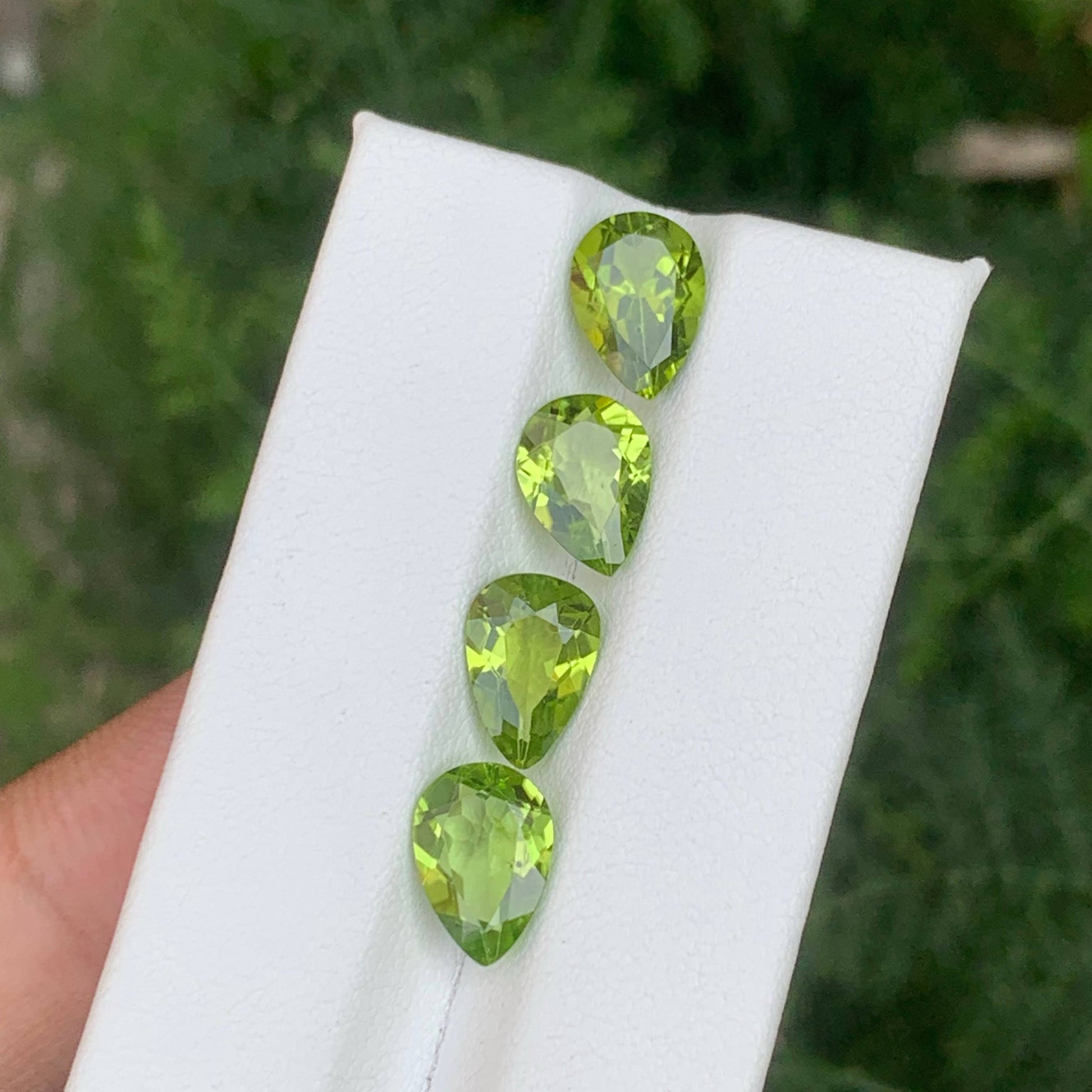 7.95 Carat Green Peridot Set