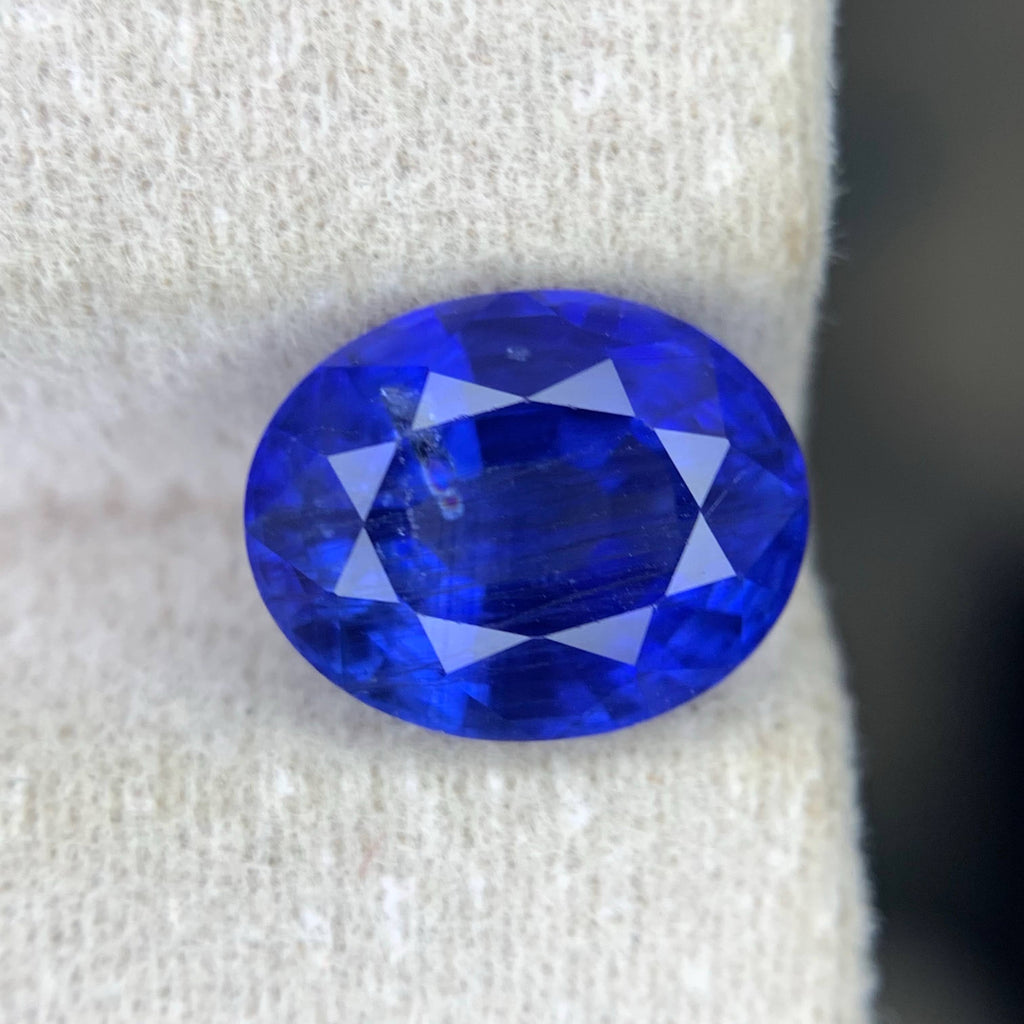 3.68 Carat Natural Loose Certified Blue Sapphire Stone Oval Cut Sri Lankan Gemstone