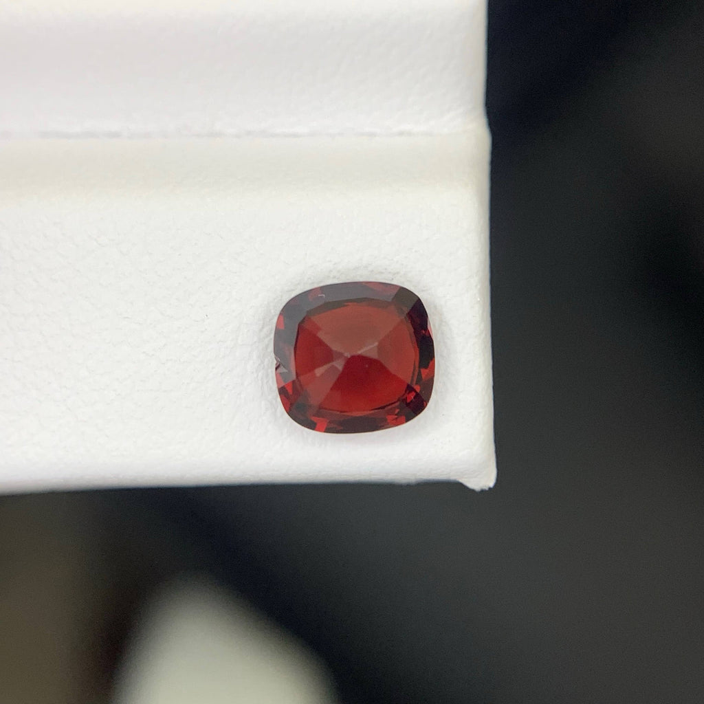 1.70 Carat Natural Loose Certified Red Spinel Stone Cushion Cut Burma Gemstone