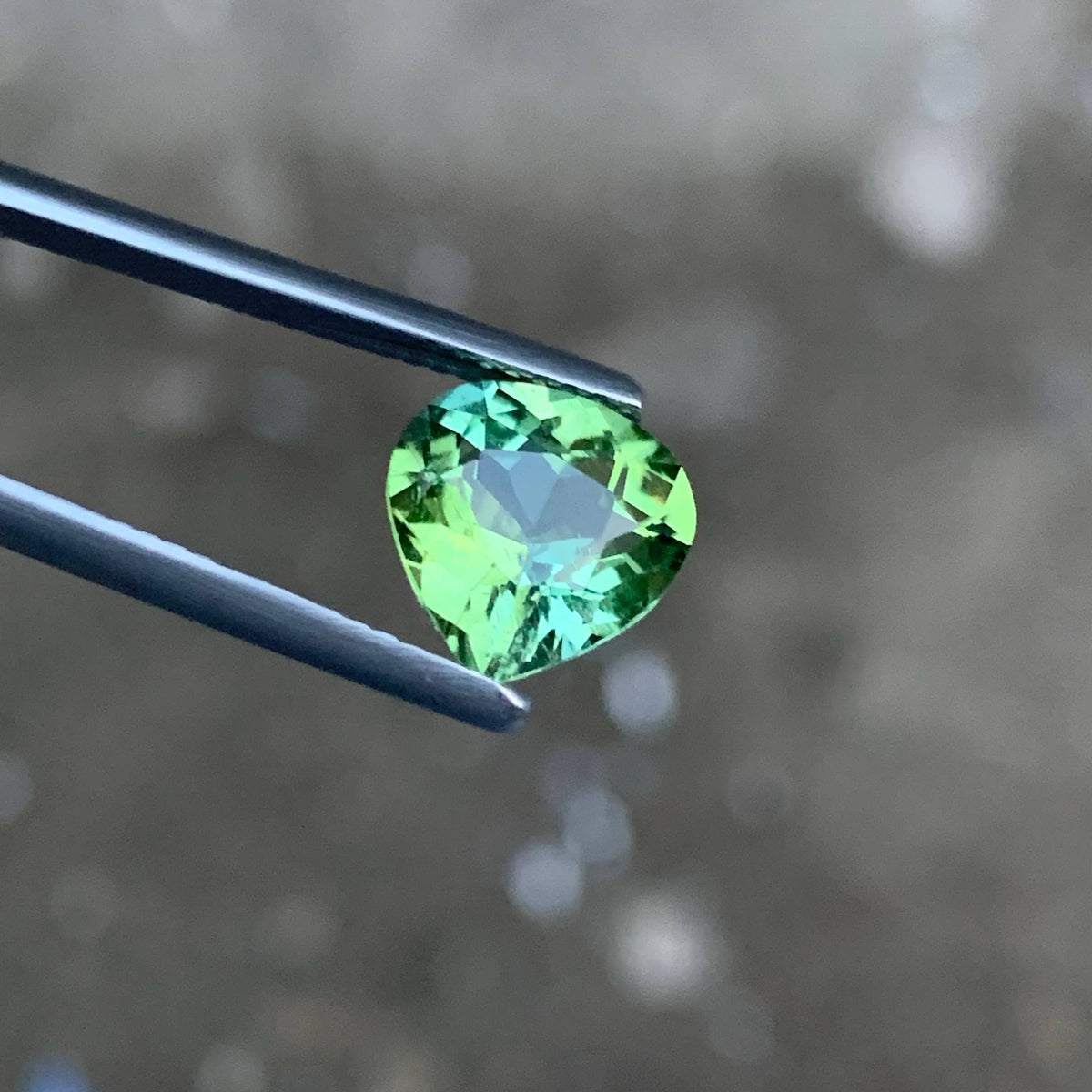 2.25 Carat Natural Mint Green Tourmaline Pear Cut Afghan Gemstone