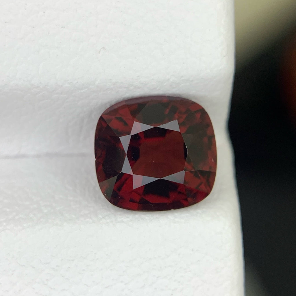 1.70 Ct Certified Red Spinel Cushion Cut