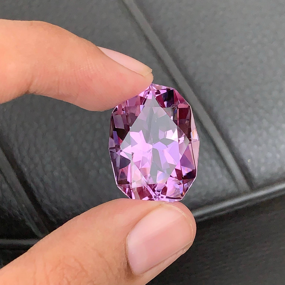 35.20 Carat Natural Loose Purple Amethyst Stone Fancy Cut Brazilian Gemstone