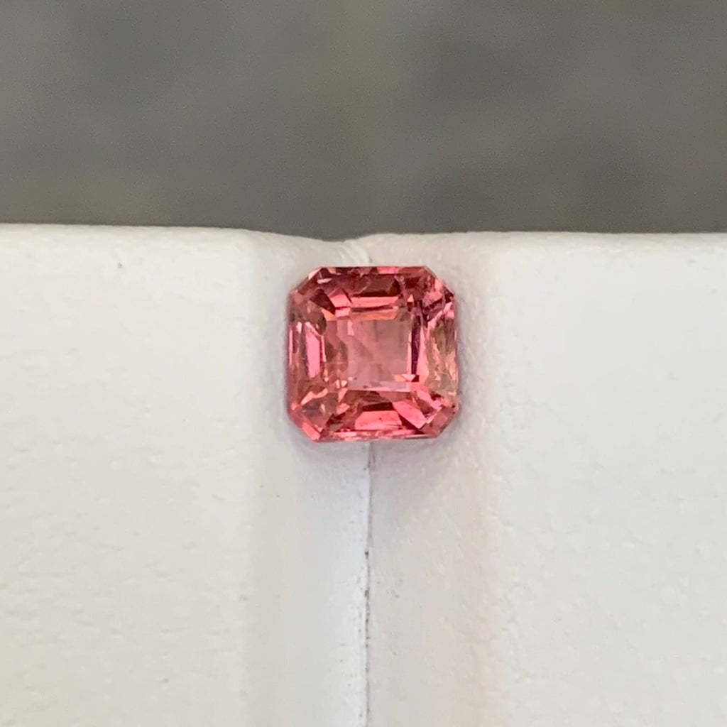 1.45 Ct Peach Tourmaline Asscher Cut