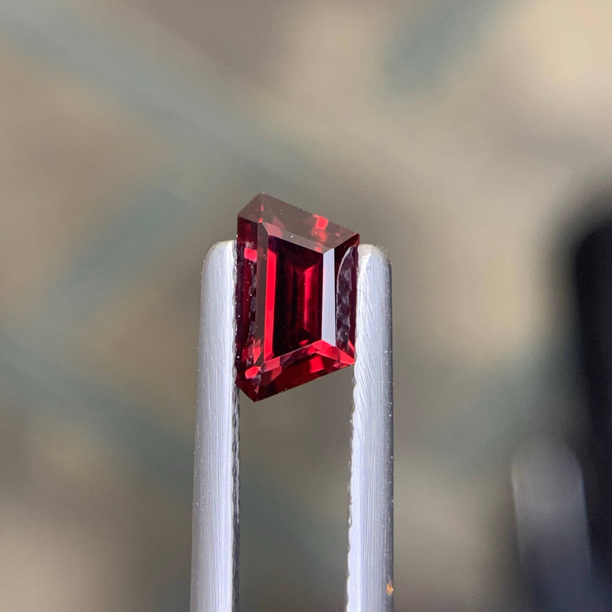 0.85 Carat Natural Loose Red Color Spinel Stone Fancy Cut Burma Gemstone