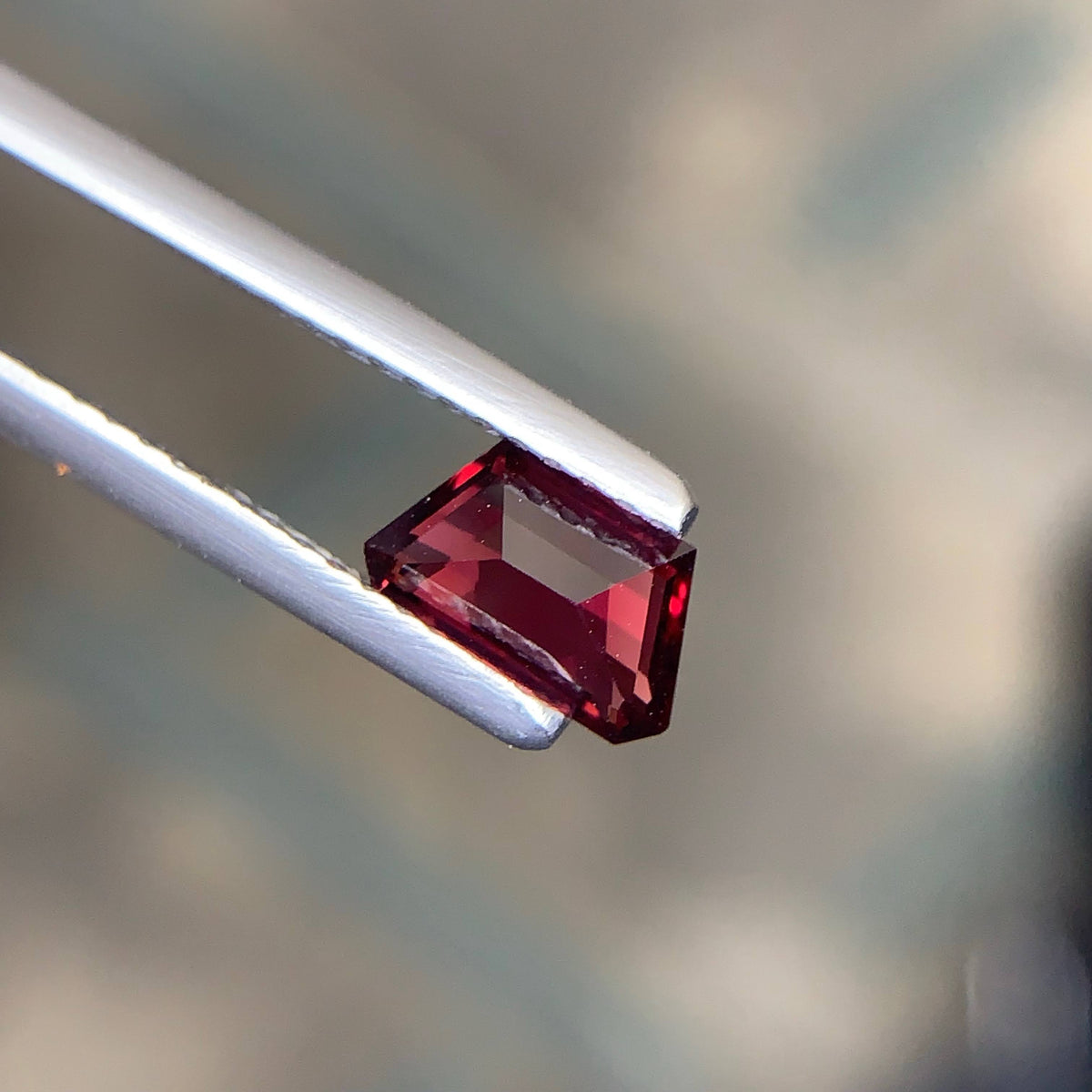 0.85 Carat Natural Loose Red Color Spinel Stone Fancy Cut Burma Gemstone
