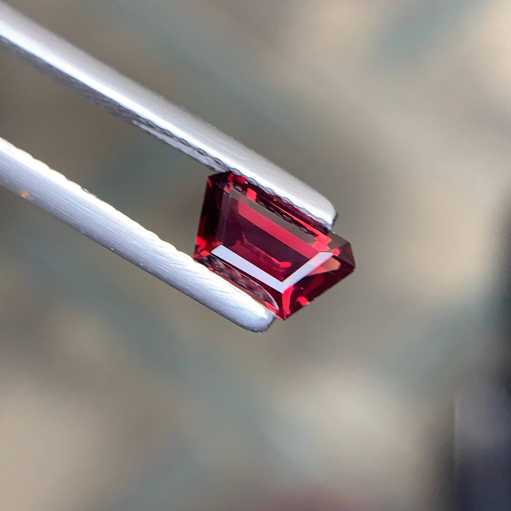 0.85 Carat Natural Loose Red Color Spinel Stone Fancy Cut Burma Gemstone