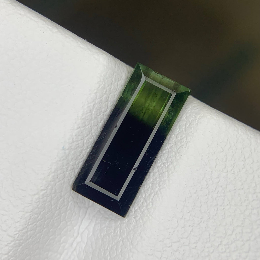 2.45 Carat Bicolor Tourmaline Baguette Cut Pakistan | SI Untreated