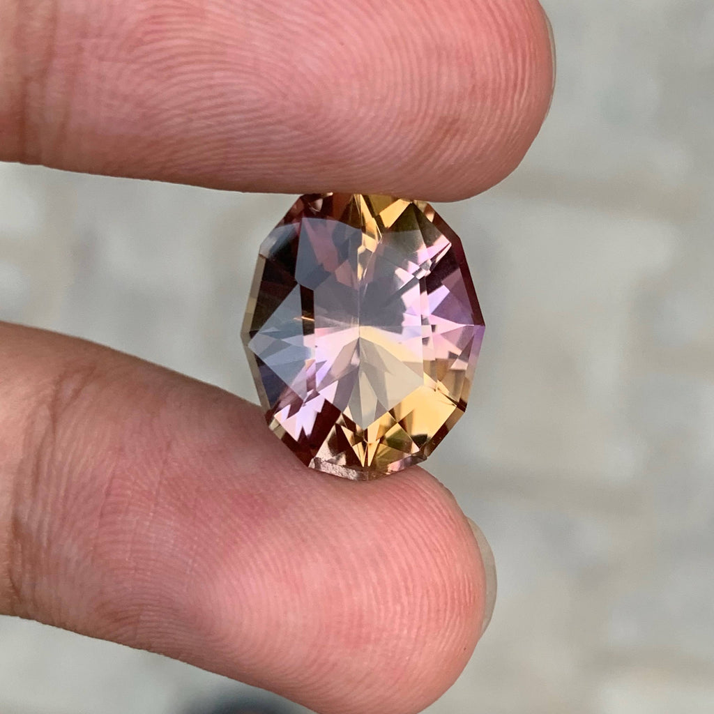 9.90 Carat Natural Loose Bicolor Ametrine Oval Fancy Cut Brazilian Gemstone