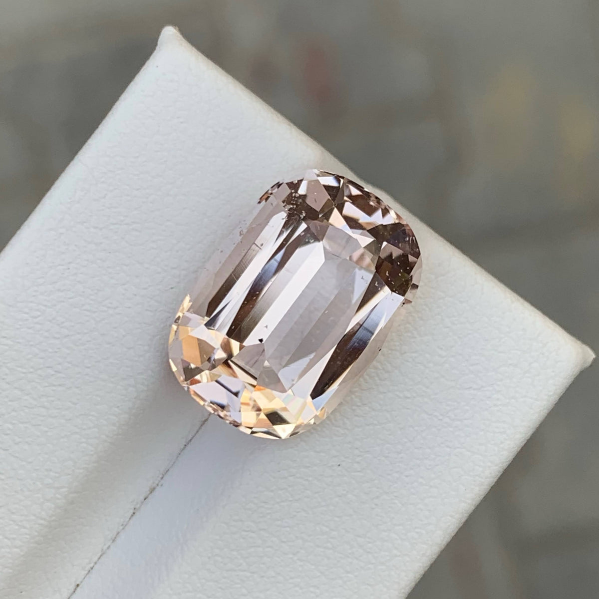 11.40 Carat Natural Loose Golden Color Topaz Stone Cushion Cut Pakistan Gemstone