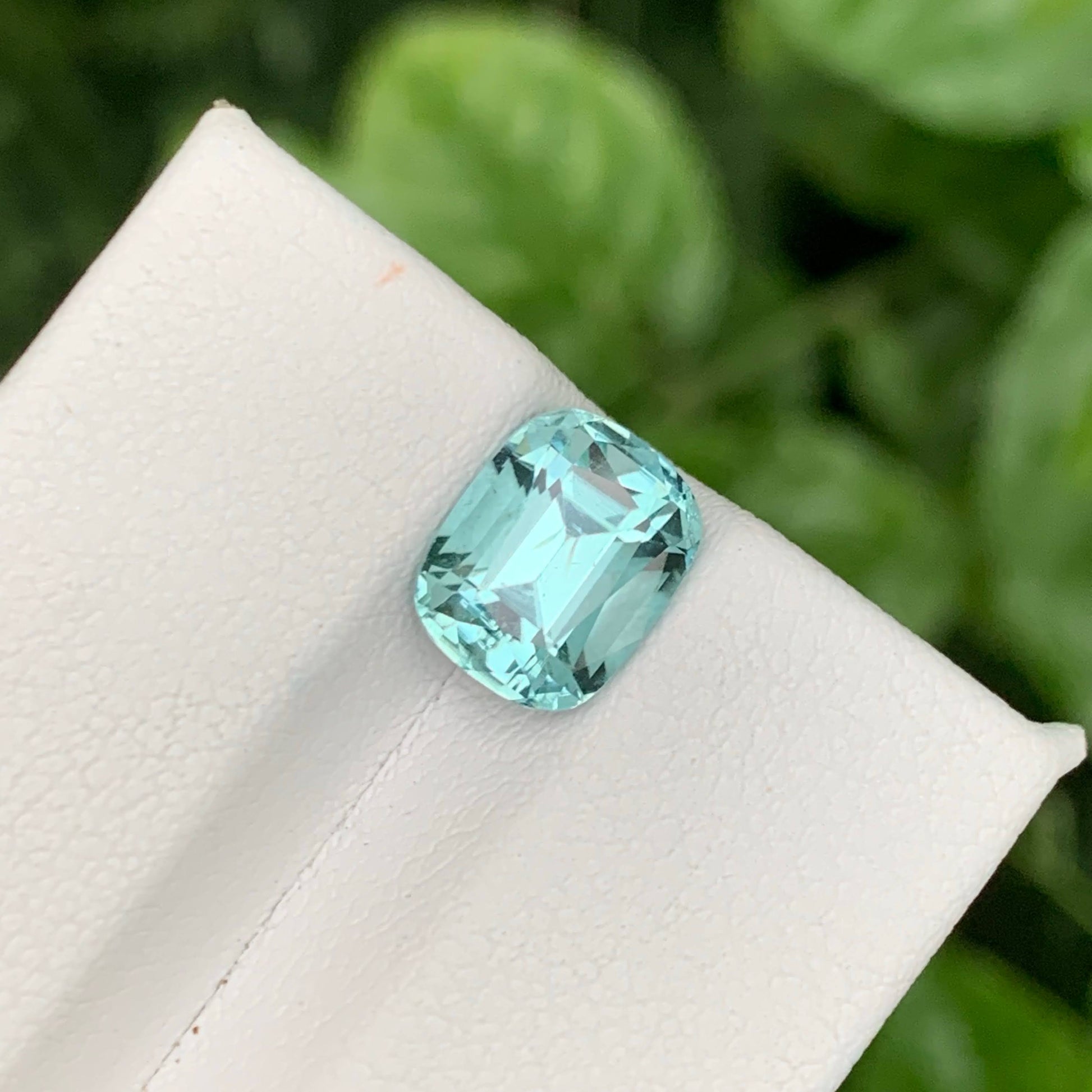  2.40 Ct Natural Seafoam Tourmaline Cushion 