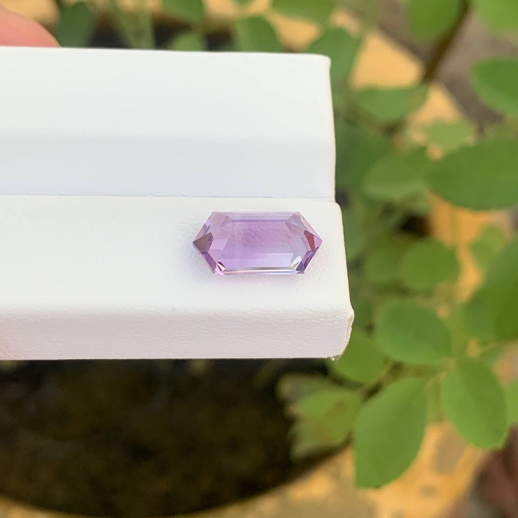 3.05 Carat Natural Loose Purple Amethyst Stone Fancy Cut Brazilian Gemstone