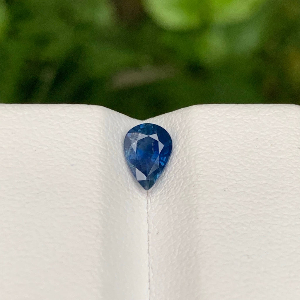 0.85 Carat Blue Sapphire Pear Cut