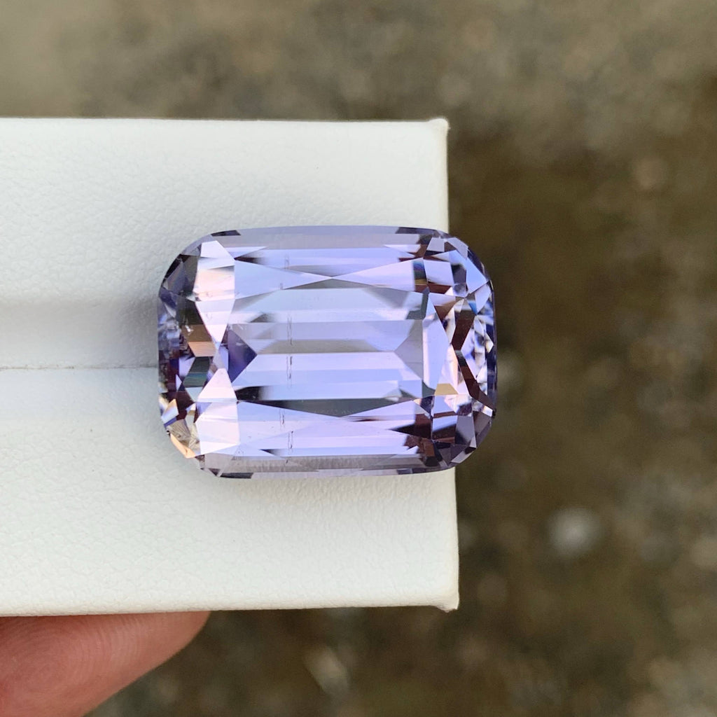 39.00 Carat Natural Loose Purplish No Heat Kunzite Cushion Cut Afghan Gemstone