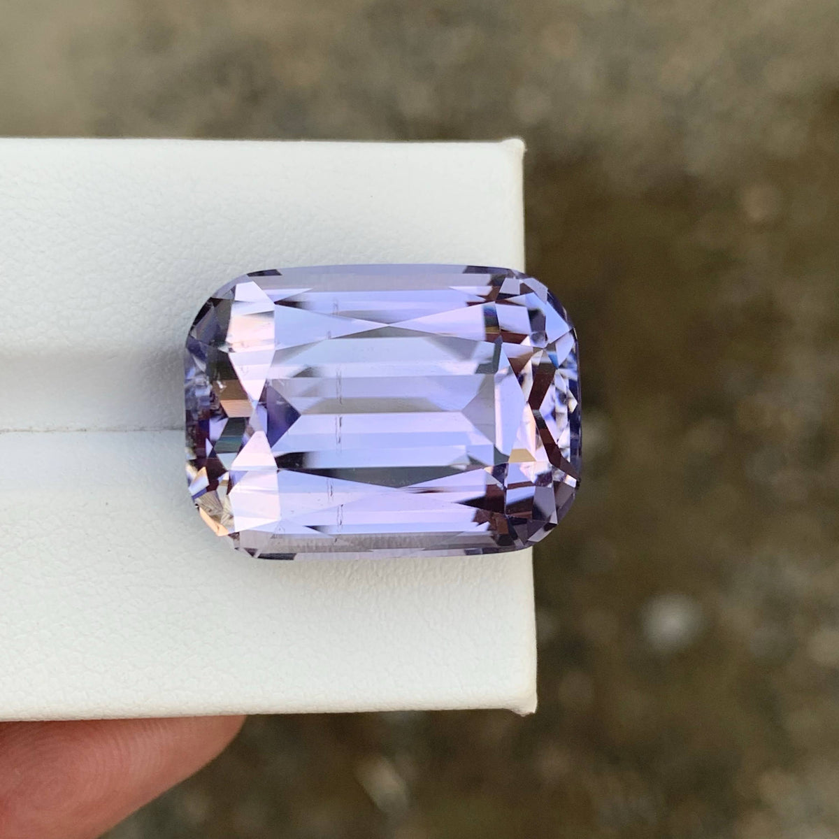 39.00 Carat Natural Loose Purplish No Heat Kunzite Cushion Cut Afghan Gemstone