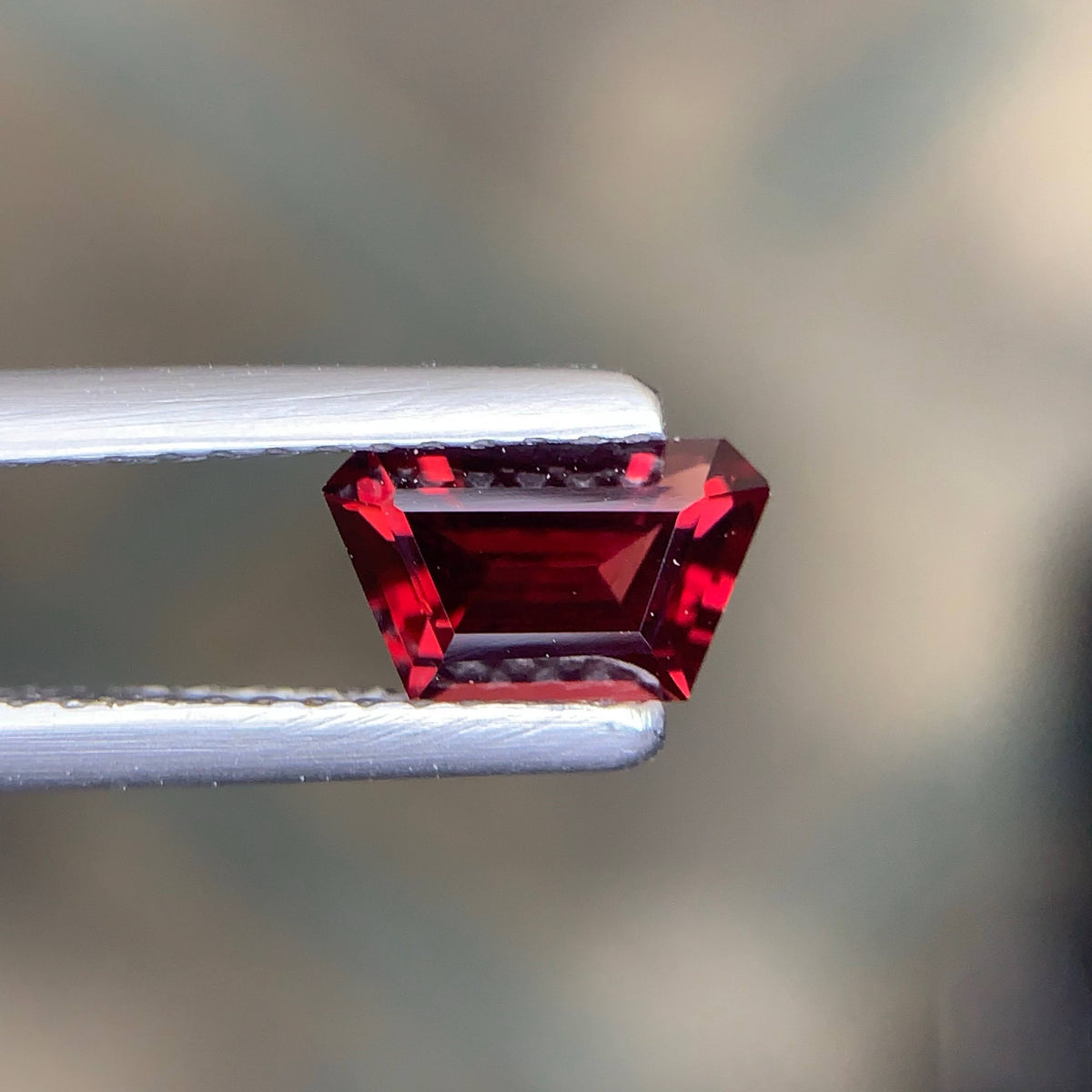 0.85 Carat Natural Loose Red Color Spinel Stone Fancy Cut Burma Gemstone