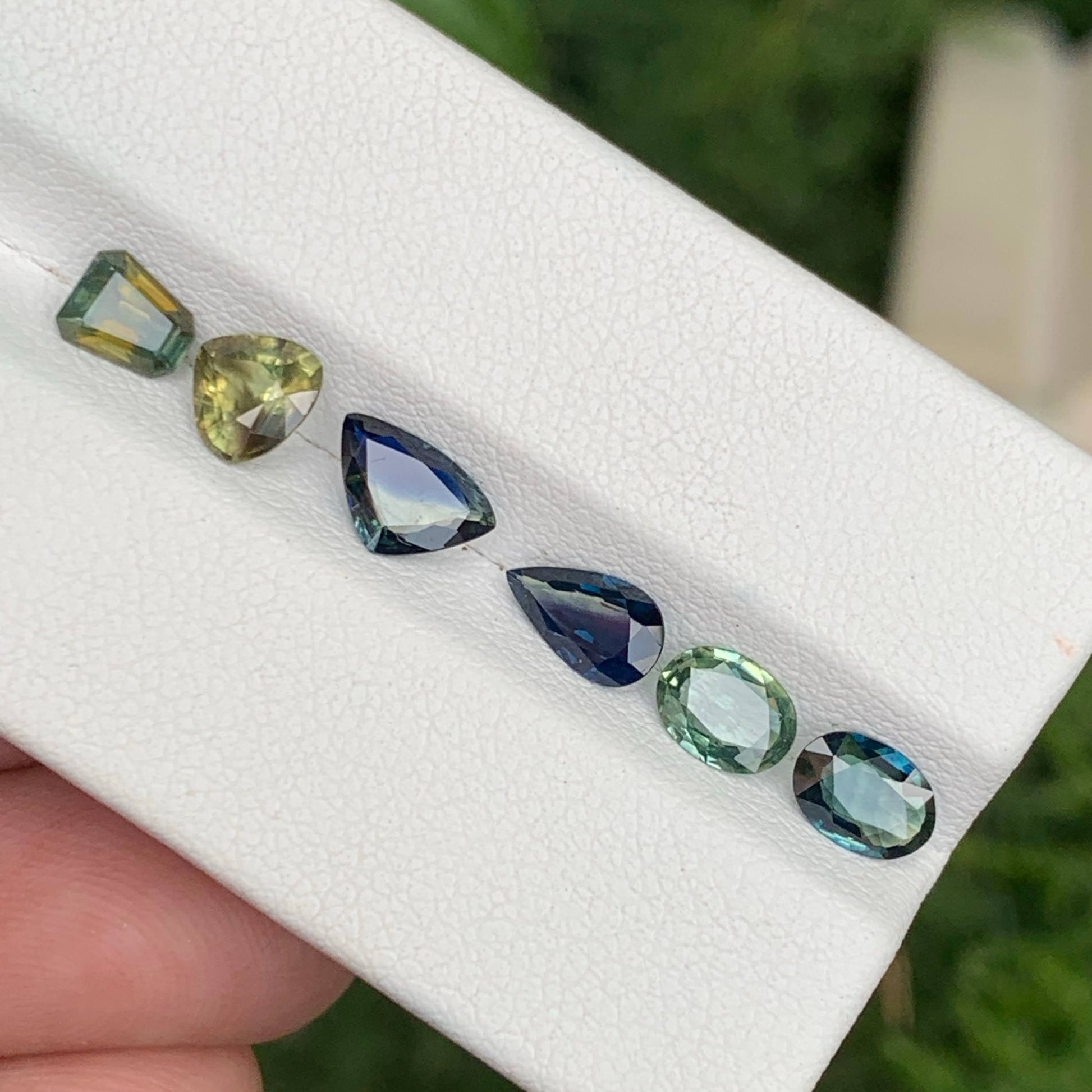 3.45 Ct Natural Loose Teal Sapphire Lot