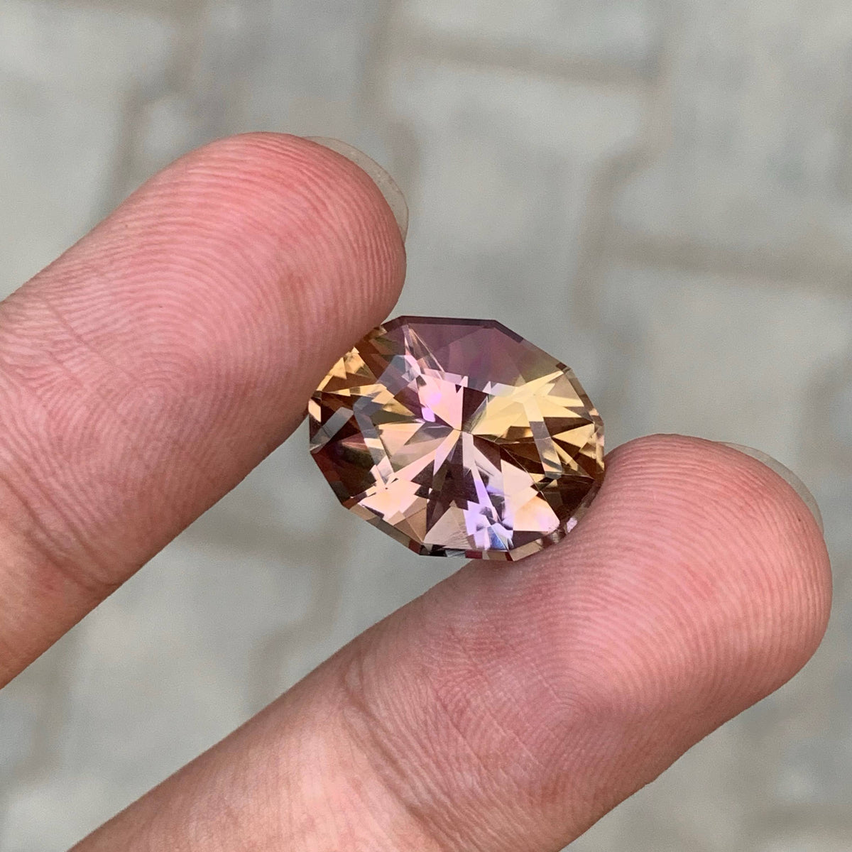 9.90 Carat Natural Loose Bicolor Ametrine Oval Fancy Cut Brazilian Gemstone