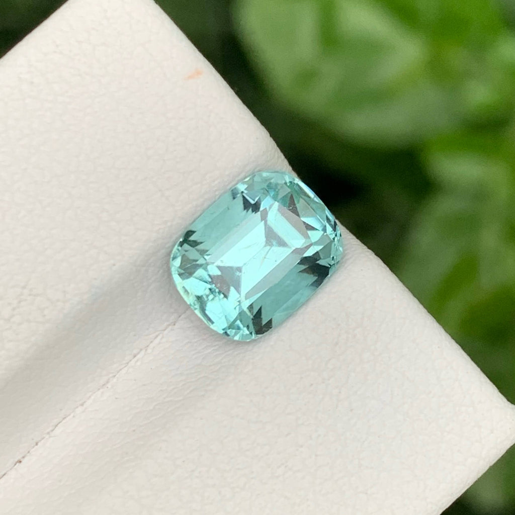  2.40 Ct Natural Seafoam Tourmaline Cushion 