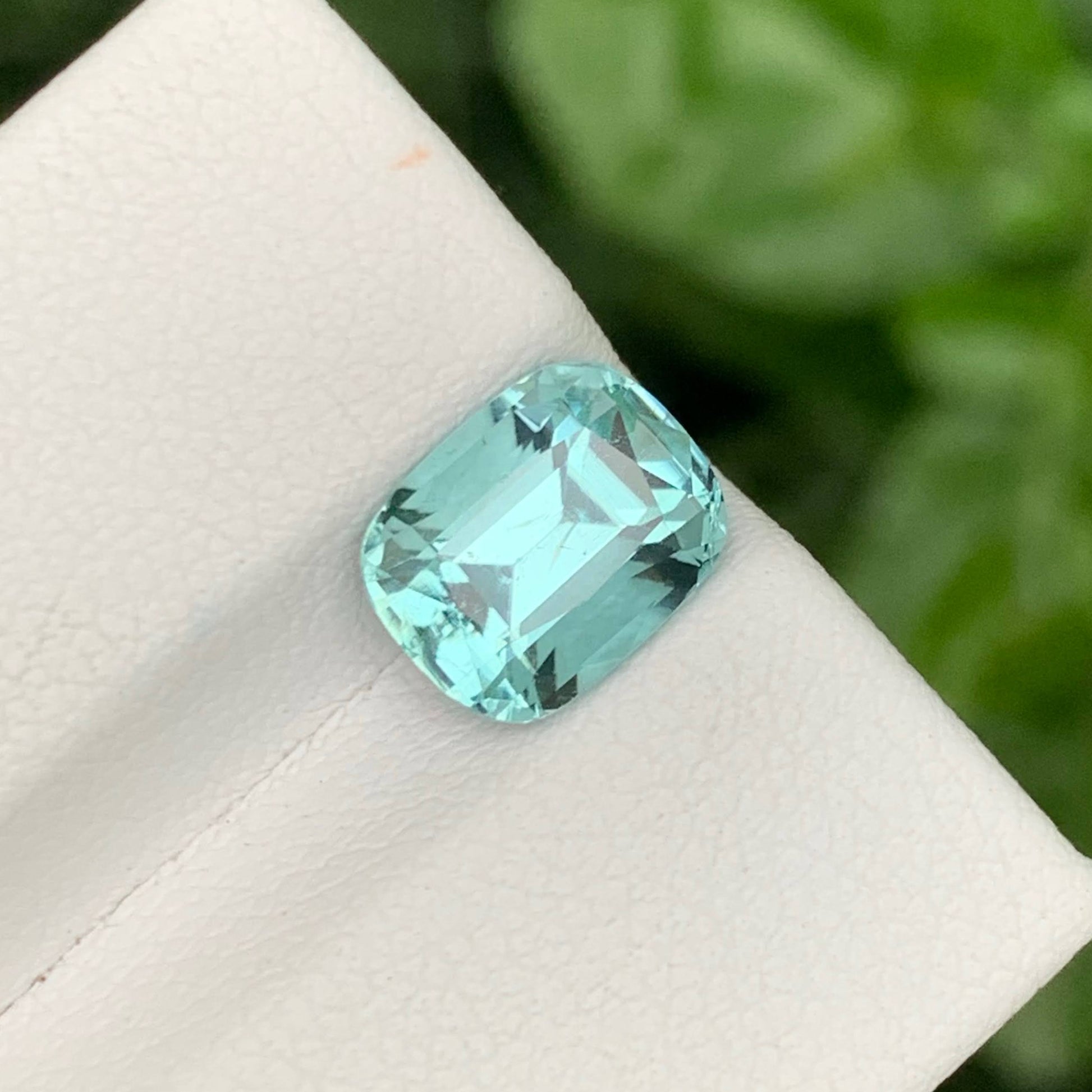  2.40 Ct Natural Seafoam Tourmaline Cushion 
