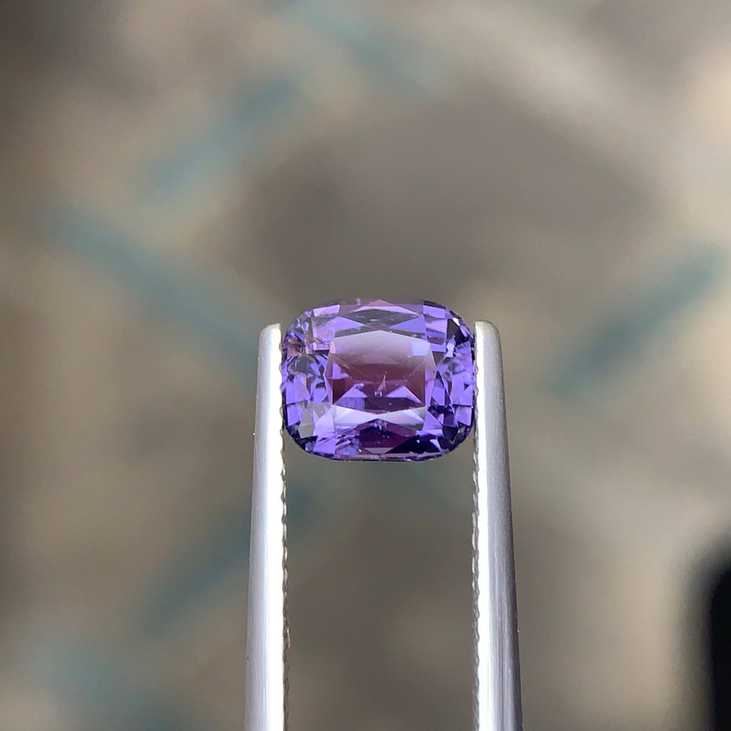 AIG Certified 2.16 Carat Purple Spinel Tanzania VVS Untreated