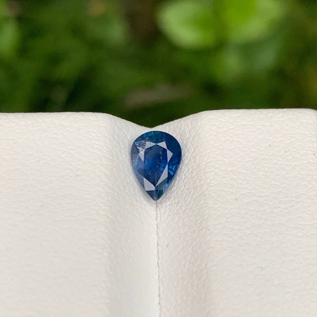 0.85 Carat Blue Sapphire Pear Cut