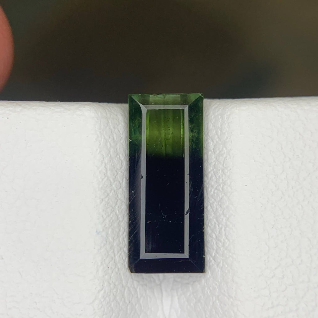 2.45 Carat Bicolor Tourmaline Baguette Cut Pakistan | SI Untreated