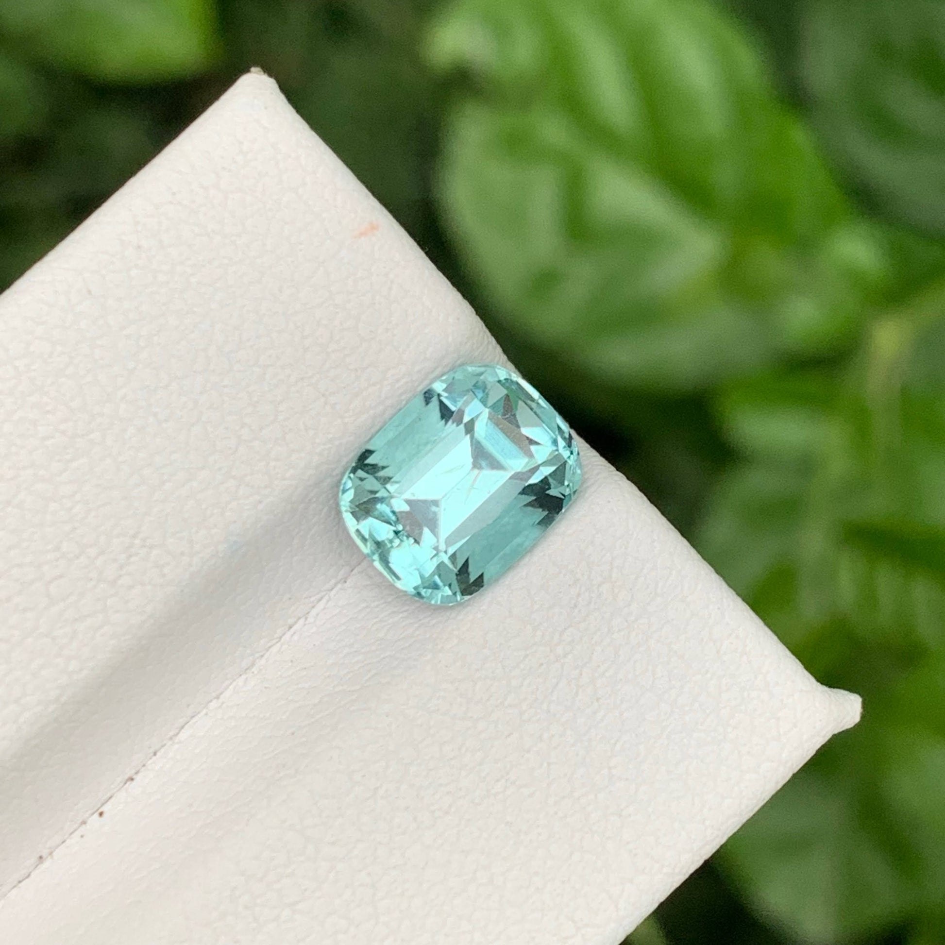  2.40 Ct Natural Seafoam Tourmaline Cushion 