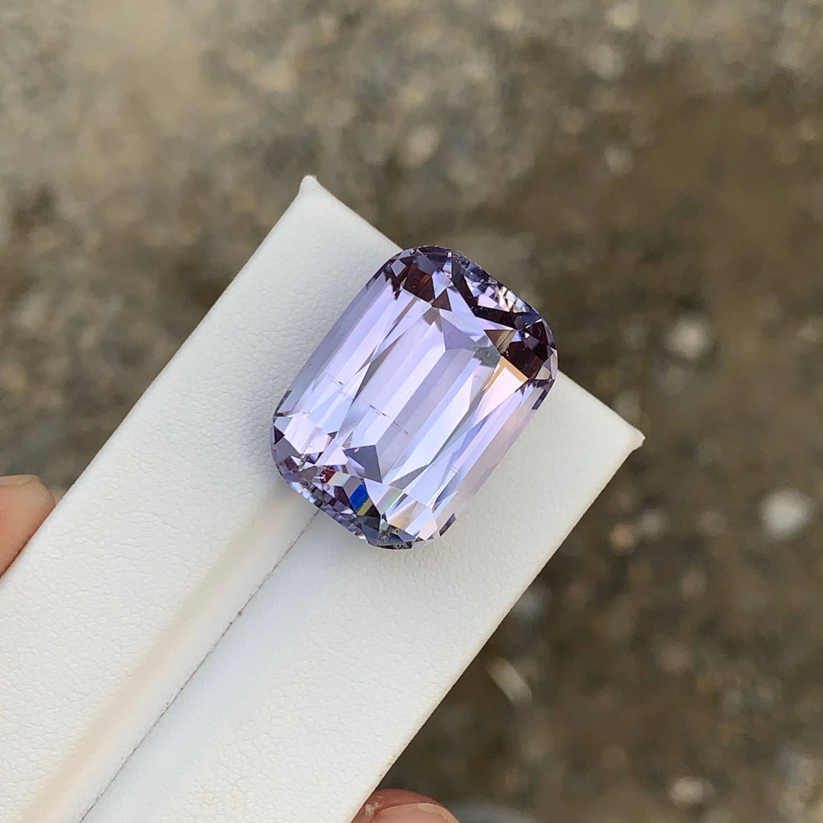 39.00 Carat Natural Loose Purplish No Heat Kunzite Cushion Cut Afghan Gemstone