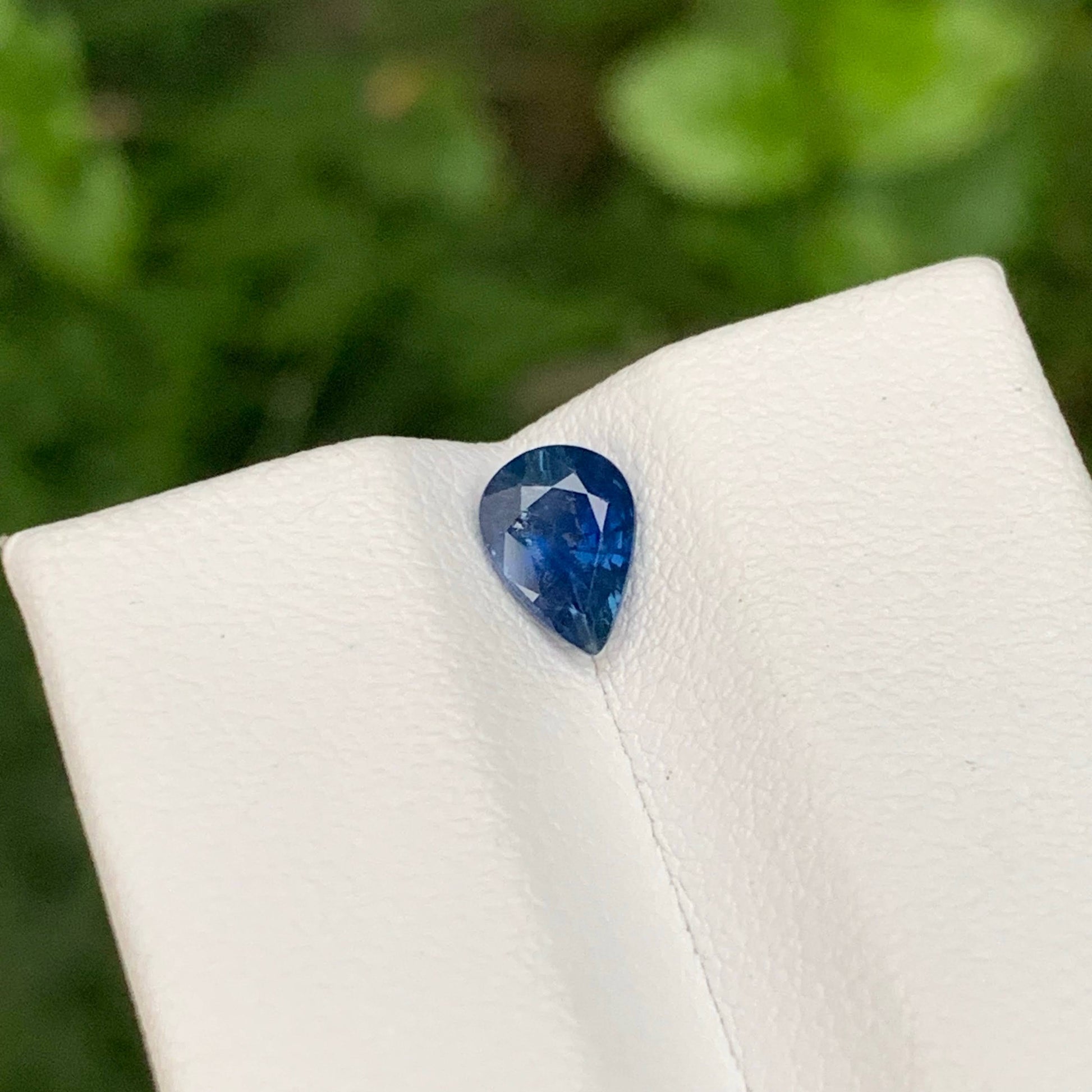 0.85 Carat Blue Sapphire Pear Cut
