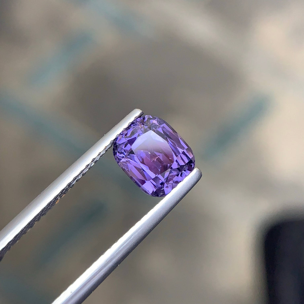 AIG Certified 2.16 Carat Purple Spinel Tanzania VVS Untreated