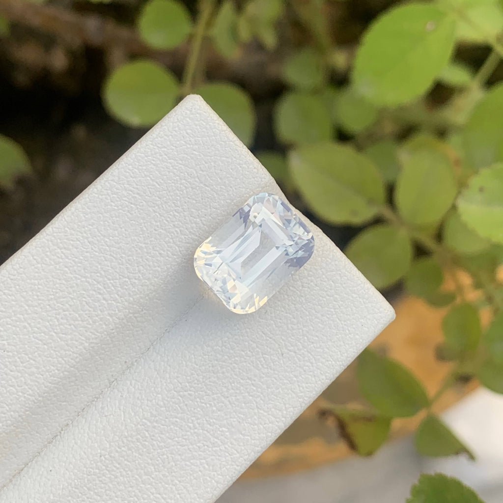 5.30 Carat Milky Quartz Cushion Cut Africa Eye Clean Untreated Gem