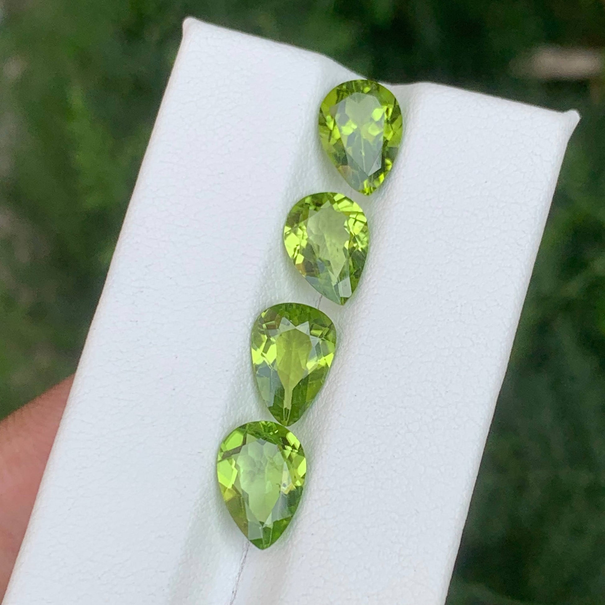 7.95 Carat Green Peridot Set