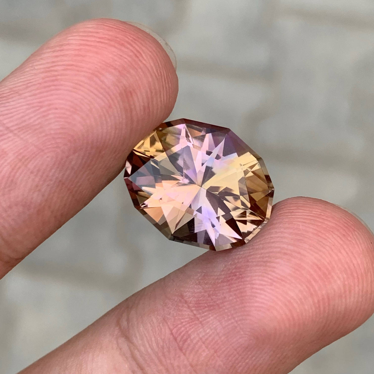 9.90 Carat Natural Loose Bicolor Ametrine Oval Fancy Cut Brazilian Gemstone