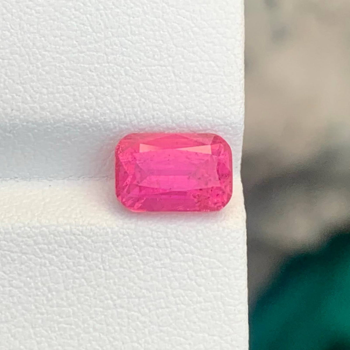2.80Ct Hot Pink Tourmaline Cushion Afghan