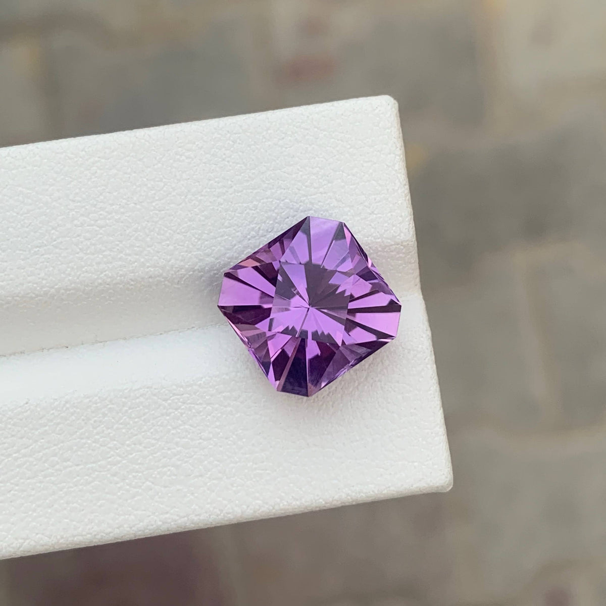 6.70 Carat Natural Loose Purple Amethyst Stone Fancy Cut Brazilian Gemstone