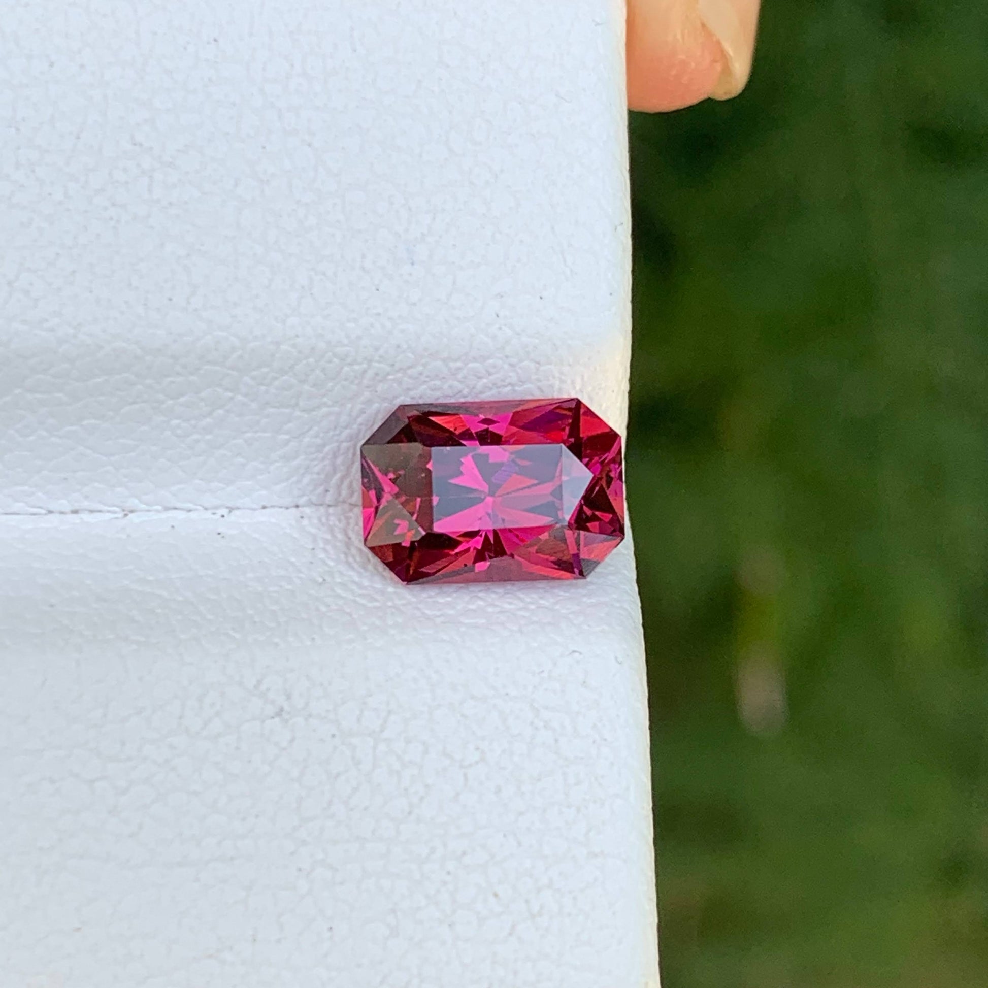 2.80 Carat Red Garnet Cushion Cut