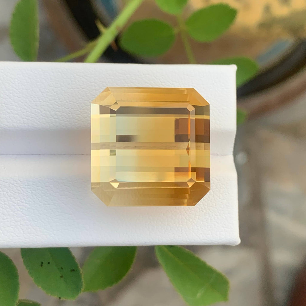 48.60 Carat Natural Loose Bicolor Color Citrine Asscher Cut African Gemstone