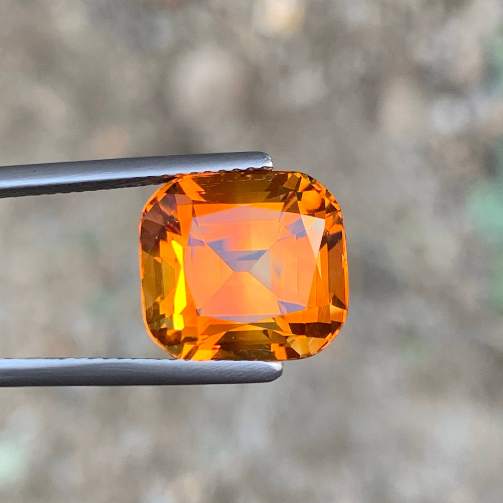 9.40 Ct Madeira Citrine Cushion Cut