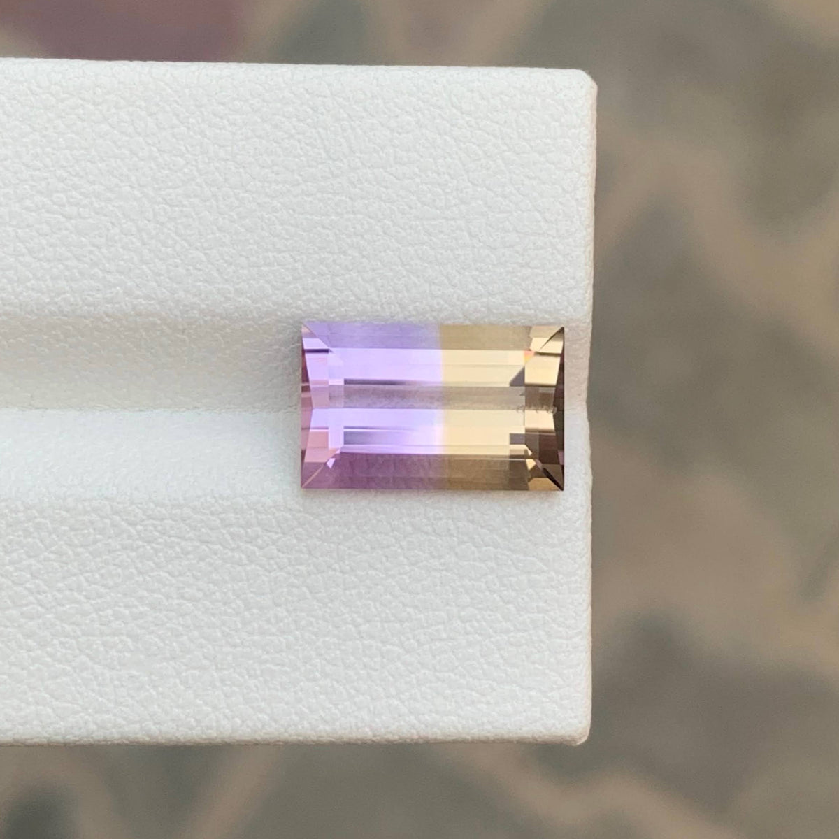 3.90 Ct Bicolor Ametrine Baguette Cut