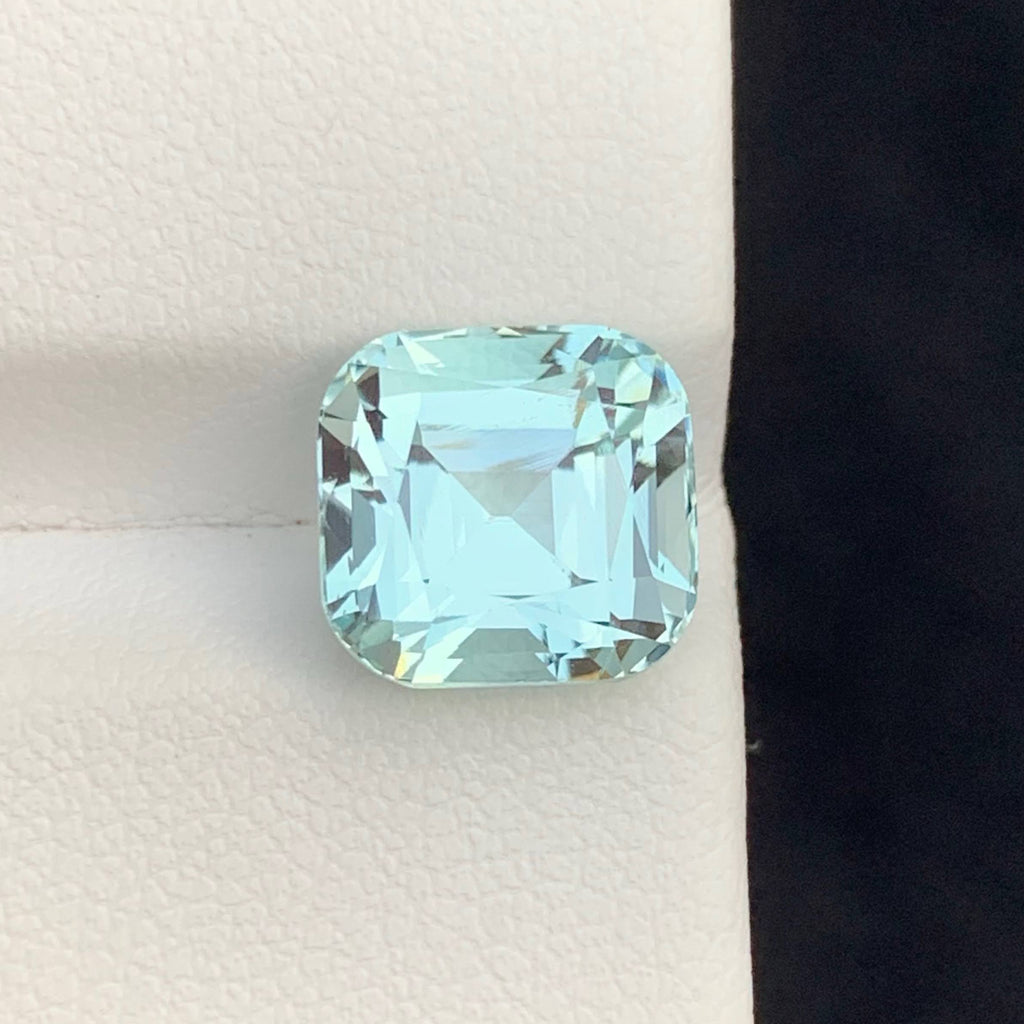 4.40 Ct Light Blue Aquamarine Cushion
