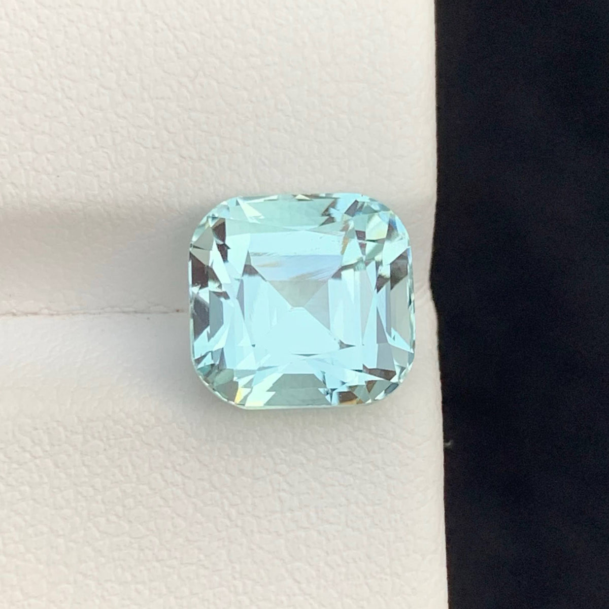4.40 Ct Light Blue Aquamarine Cushion