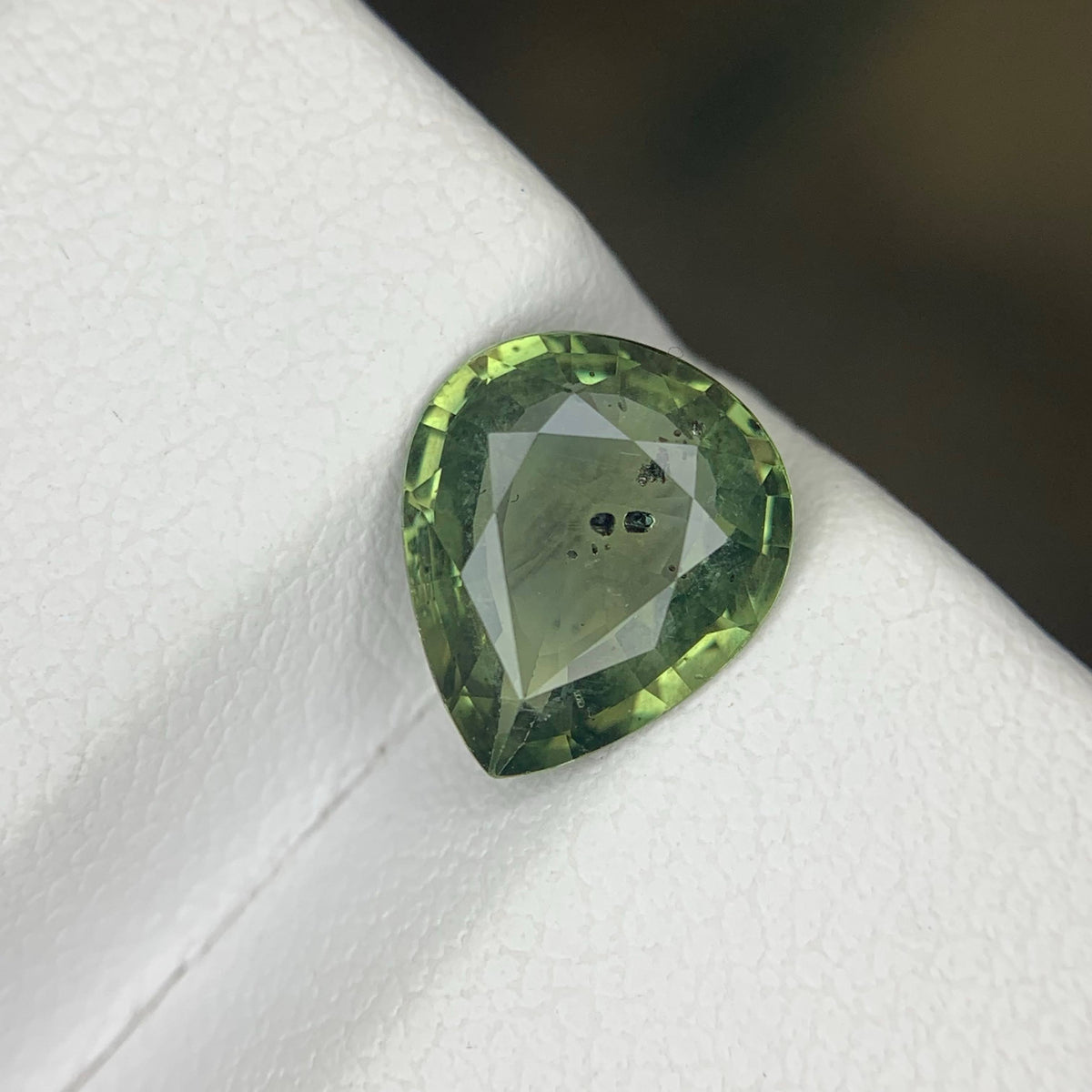 2.30 Carat Natural Loose Teal Sapphire Stone Pear Cut Madagascar Gemstone