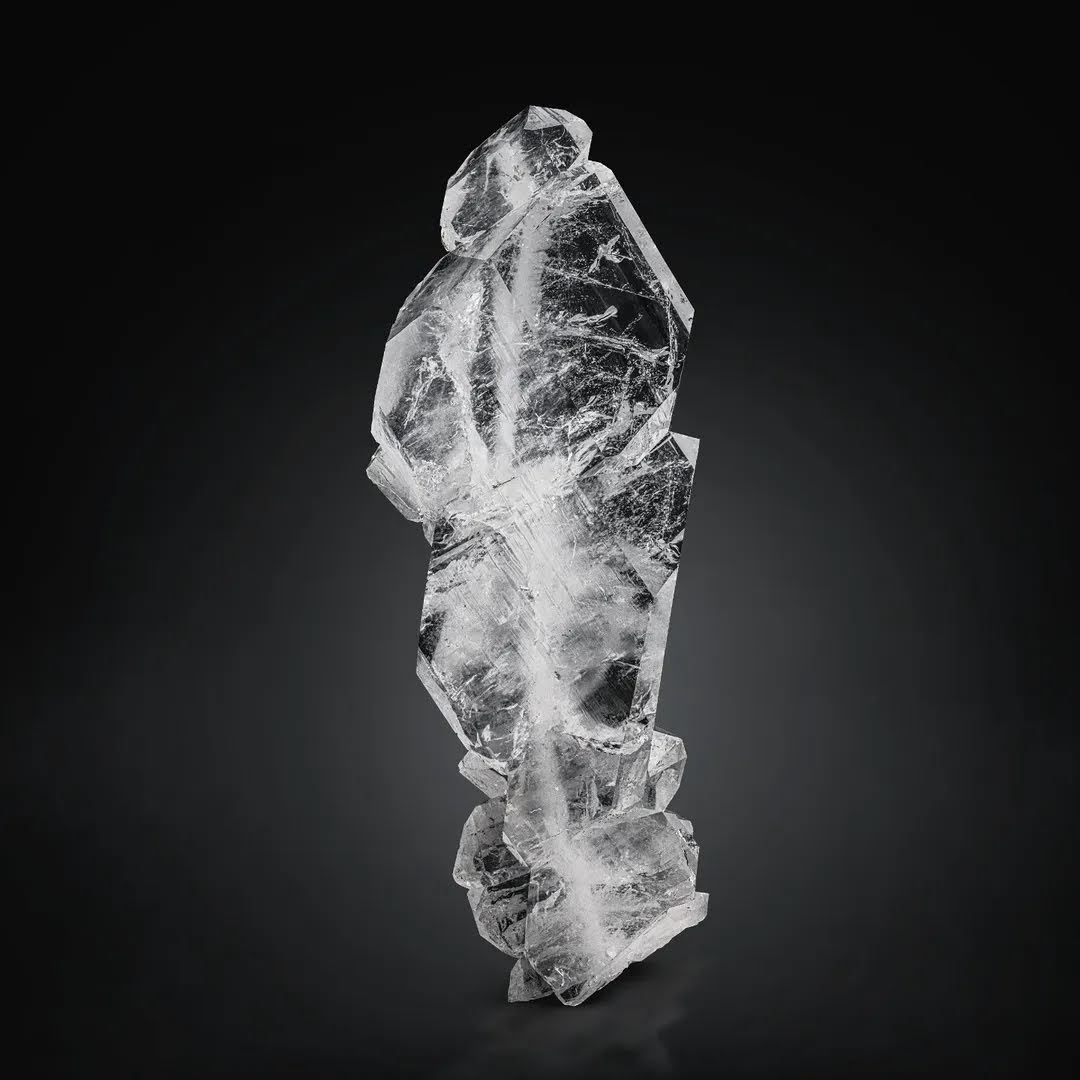 Large Cabinet Size Sculptural Faden Quartz with Exceptional Clarity from Pakistan