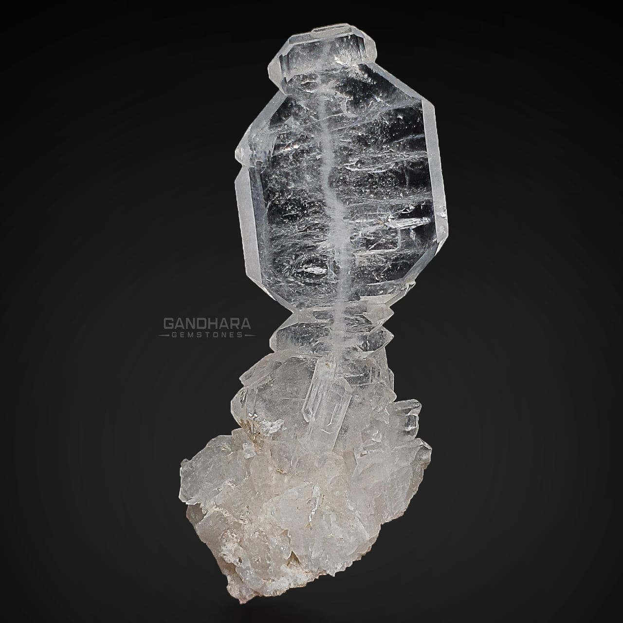 24 grams Artistic Faden Quartz on Crystalized Matrix