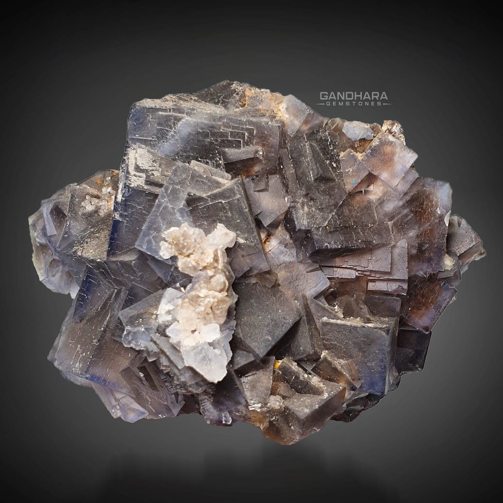 Buy 369 Grams Beautiful Fluorite Cluster with Calcite