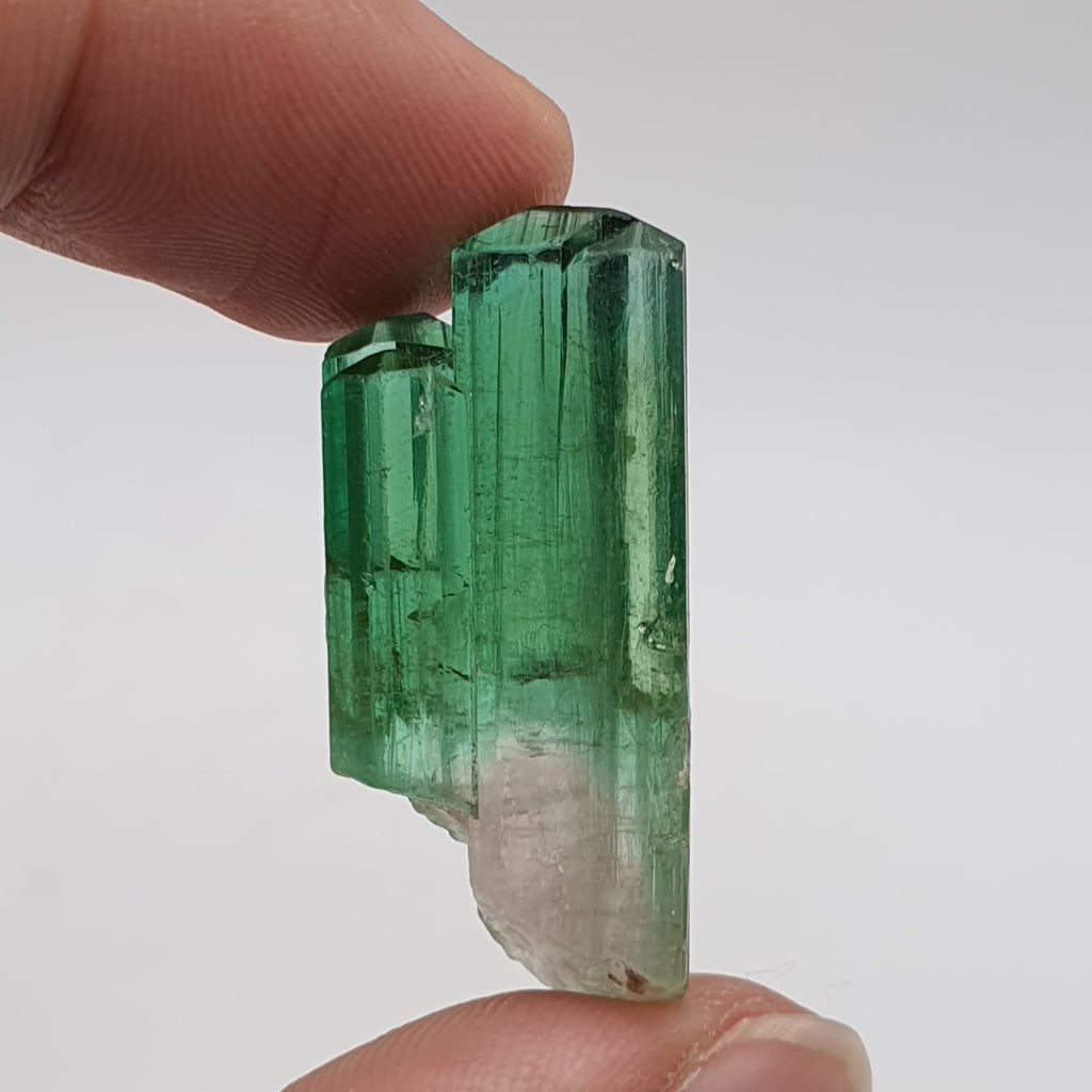 Bicolor Tourmaline Mineral Crystal