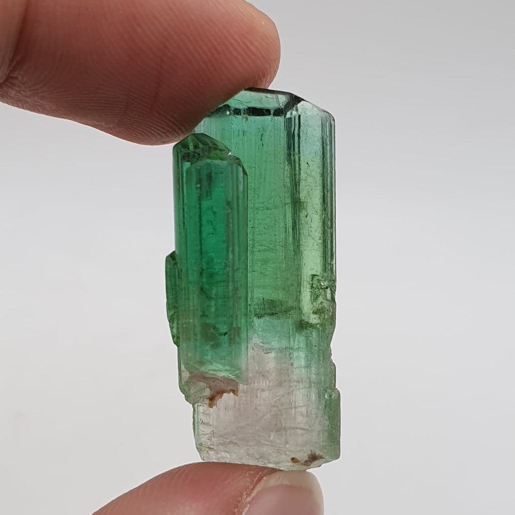 Bicolor Tourmaline Mineral Crystal