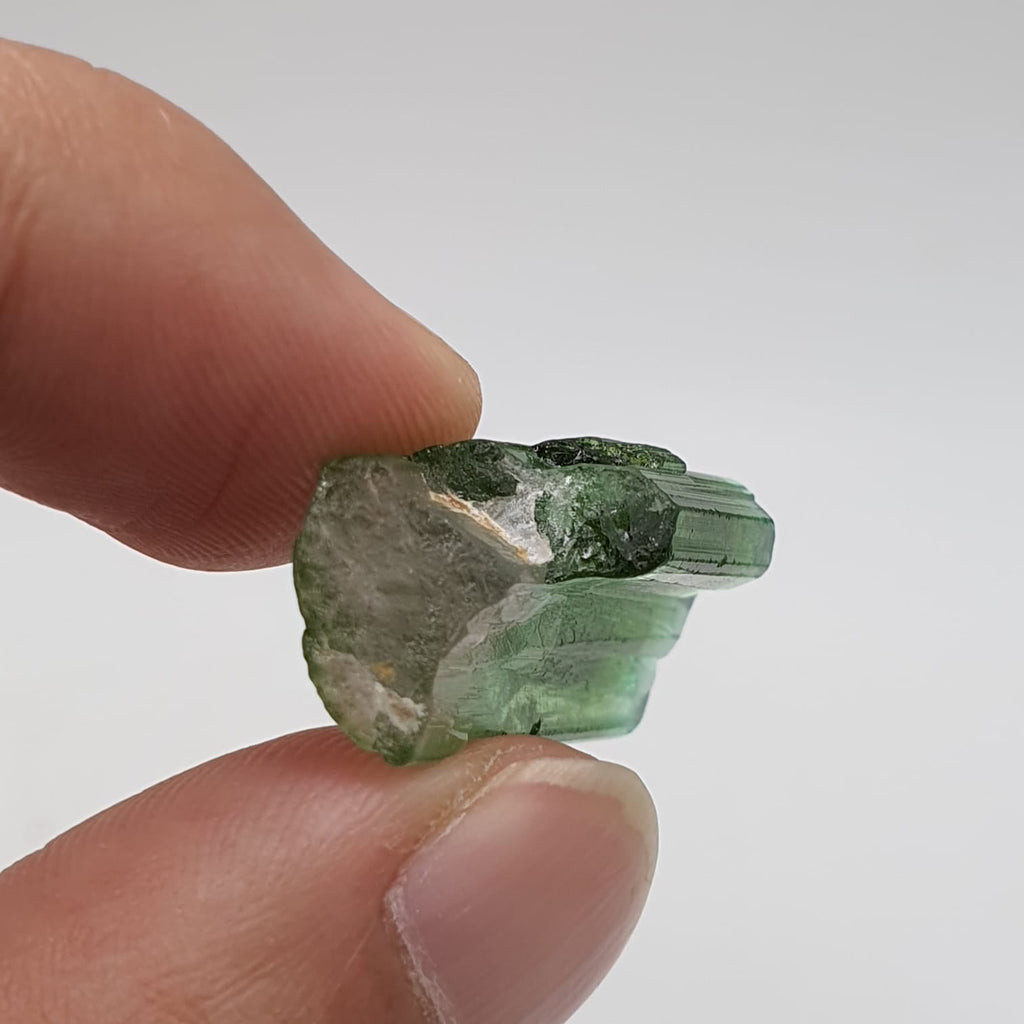 Bicolor Tourmaline Mineral Crystal