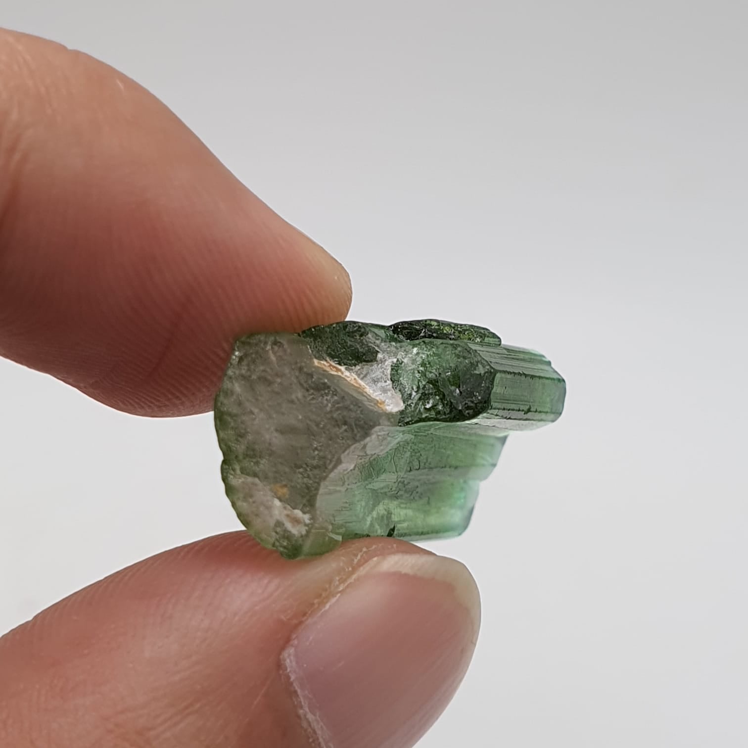 Bicolor Tourmaline Mineral Crystal
