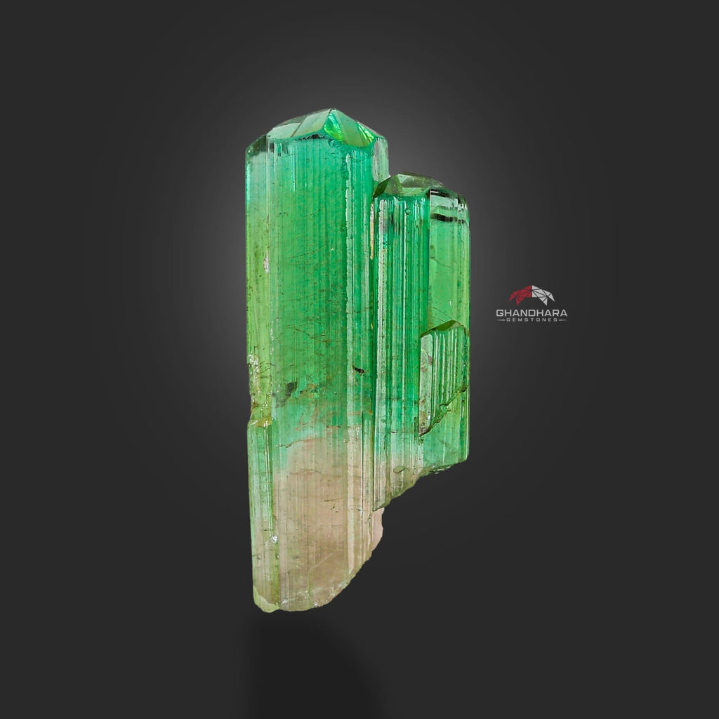 Bicolor Tourmaline Mineral Crystal